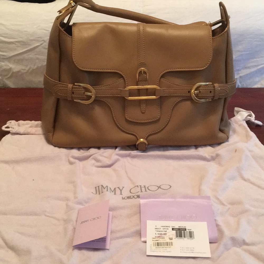 Authentic Jimmy Choo Medium Day Bag V Good Cond.